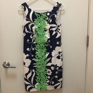 Lilly Pulitzer Applique Shift Dress Size 0